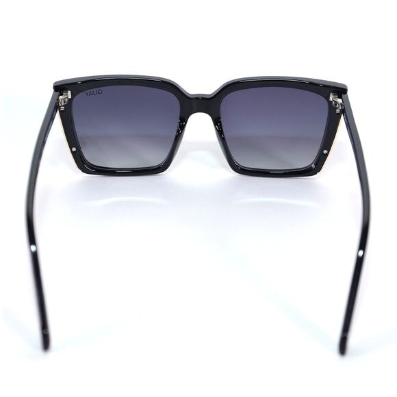 Quay Australia FRONT COVER Square Polarized Sunglasses - Black / Smoke - NWT - Picture 8 of 10